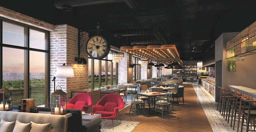 Hyatt Place Jaipur Malviya Nagar 레스토랑 사진 The interior of the restaurant